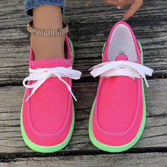 Flat Non Slip Low Cut Skate Shoes Lightweight Canvas Sneakers