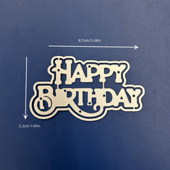 Happy Birthday DIY Metal Embossing Scrapbooking Cutting Mold