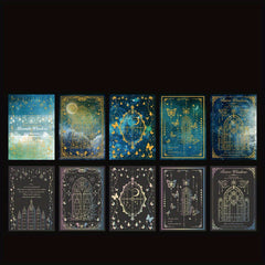 15pcs Paper Moon And Stars Decor DIY Art Supplies