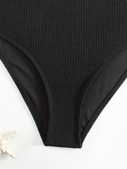 Ribbed Knit Bikini Set Padded Cami Top & Panty Swimsuit