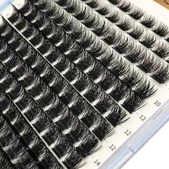 DIY Self Grafting Lashes Segmented Cluster False Eyelashes 144pcs