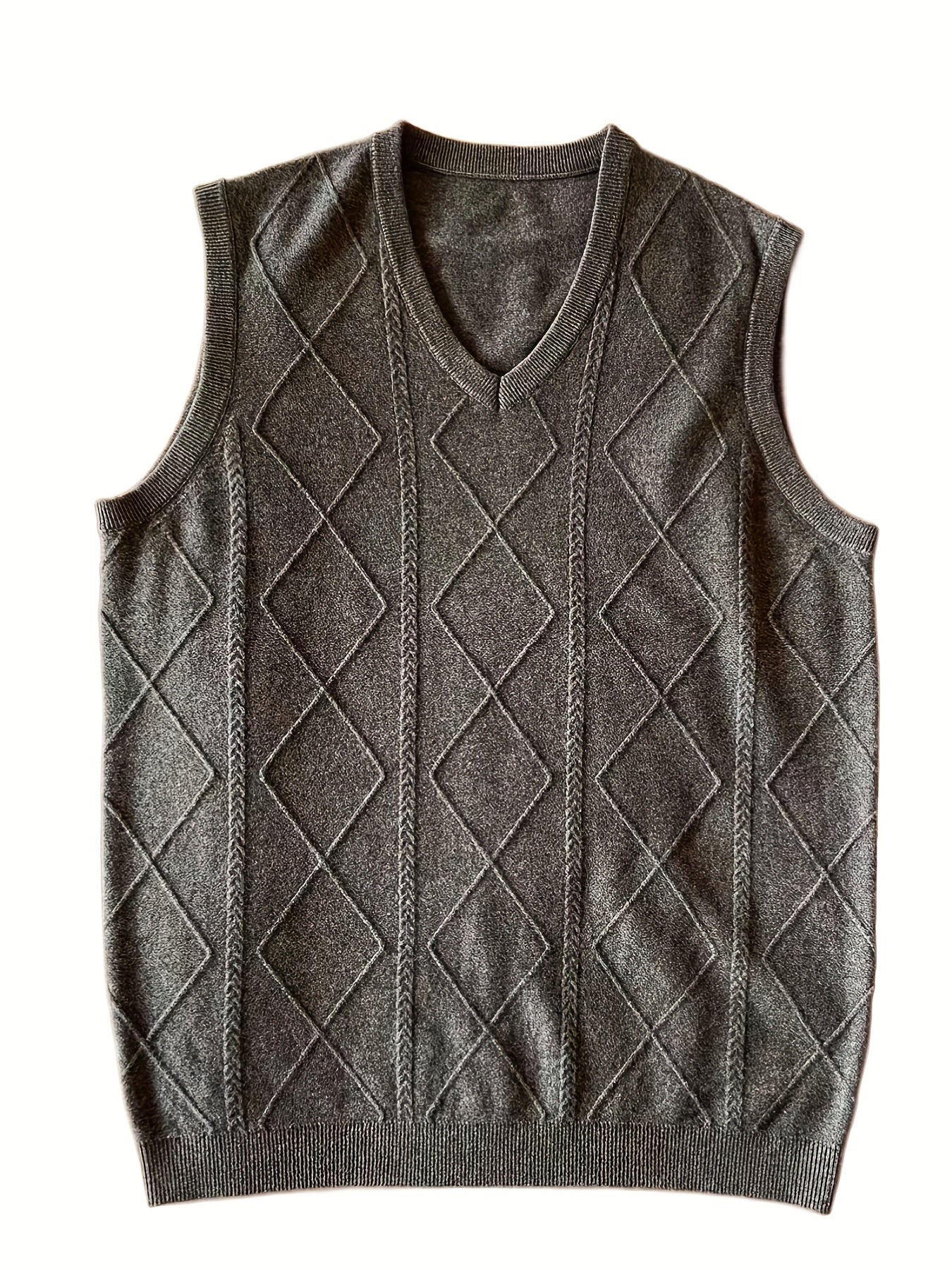Men's Wool Knitted Vest for Autumn Winter