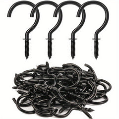 36pcs 1-1/4 Inch Cup Hooks Metal Heavy Duty Screw Hooks for Wood Wall Ceiling