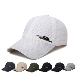 Summer Breathable Perforated Baseball Cap Adjustable Sports Cap