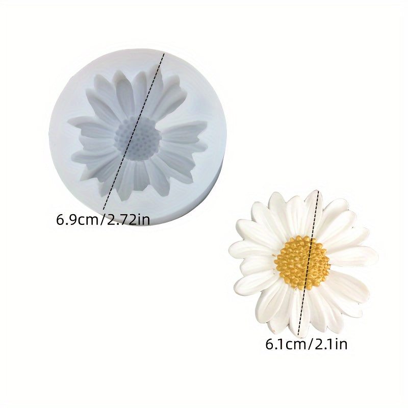 Resin Flower Molds Daisy Candle Fondant Silicone Mold