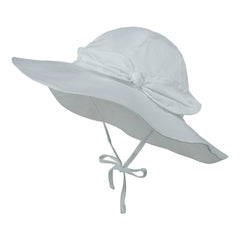 Girls Bow Wide Brim Bucket Hat for Summer