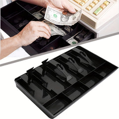 Cash Register Drawer Insert Tray 5 Bill 4 Coin Compartments