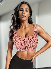 3pcs Leopard Wireless Bras Seamless Breathable Women's Lingerie