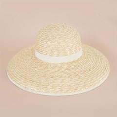 Big Brim Straw Hat Men Women Summer Beach French Sun Hat