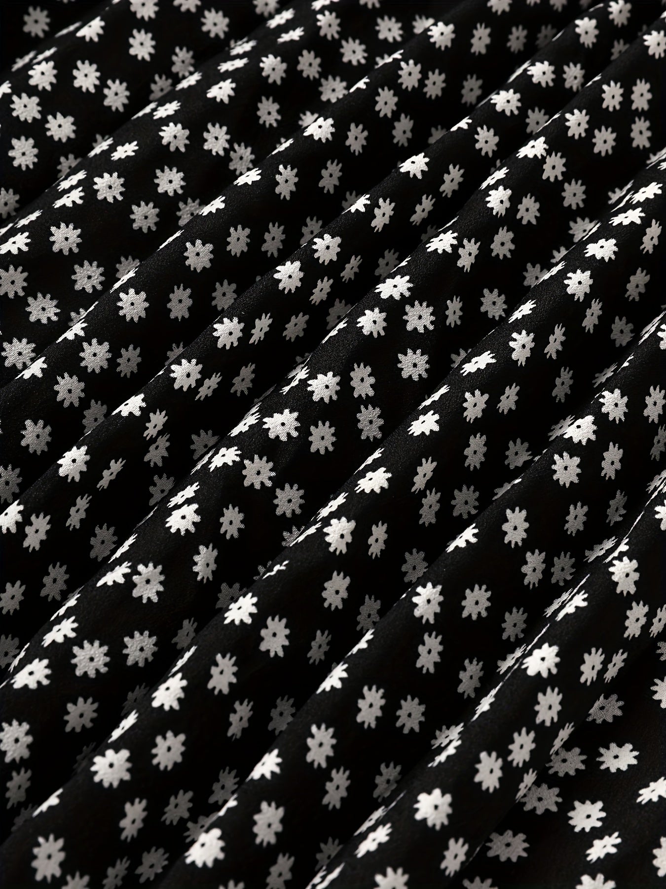 Dot Print High Rise Maxi Skirt