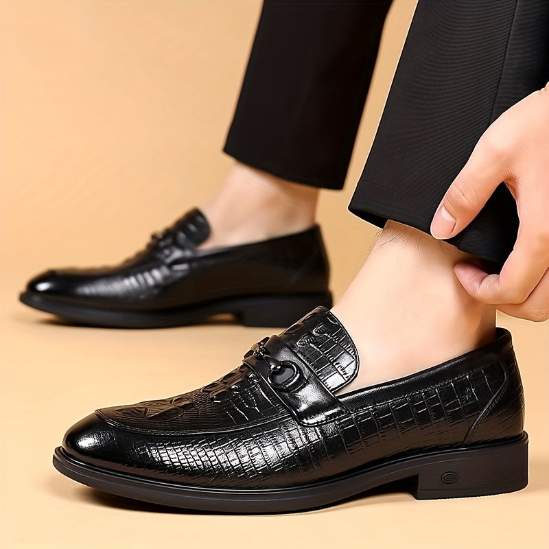 Men's PU Leather Loafer Shoes Non Slip Slip On Shoes