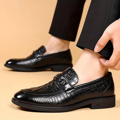 Men's PU Leather Loafer Shoes Non Slip Slip On Shoes