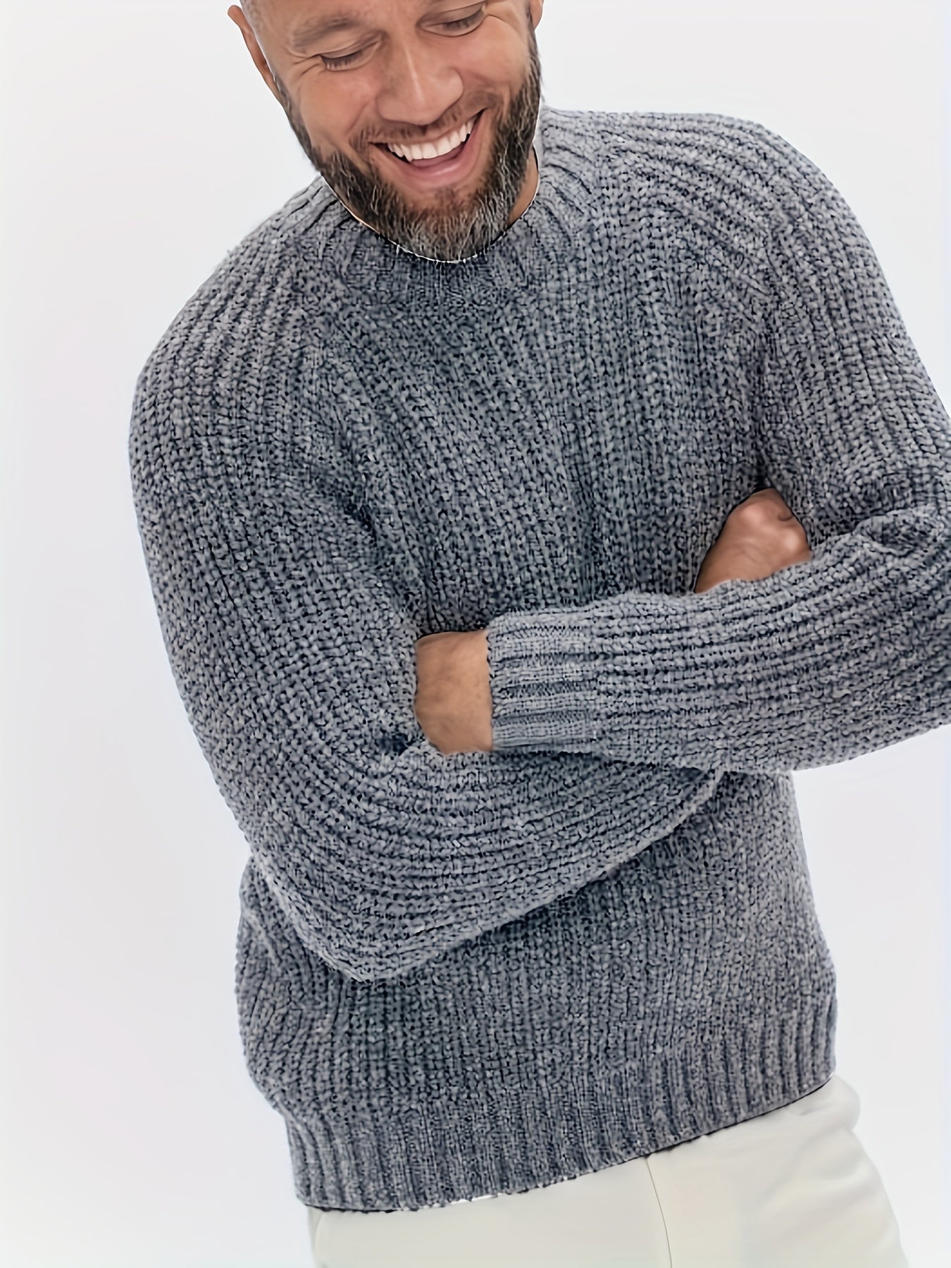 Men's Thermal Knitted Pullover Sweater