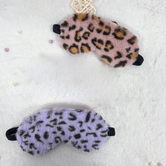 Colorful Leopard Printed Eye Mask for Travel Rest Nap Yoga