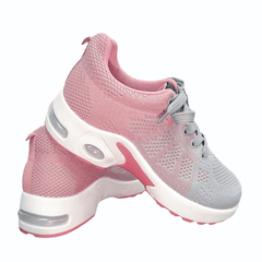 Women's Mesh Sneakers Lace Up Running Shoes Air Cushion Sport Shoes