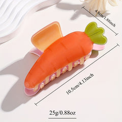 Fruit Vegetable Series Hair Claw - Strawberry Carrot Watermelon - Large Claw
