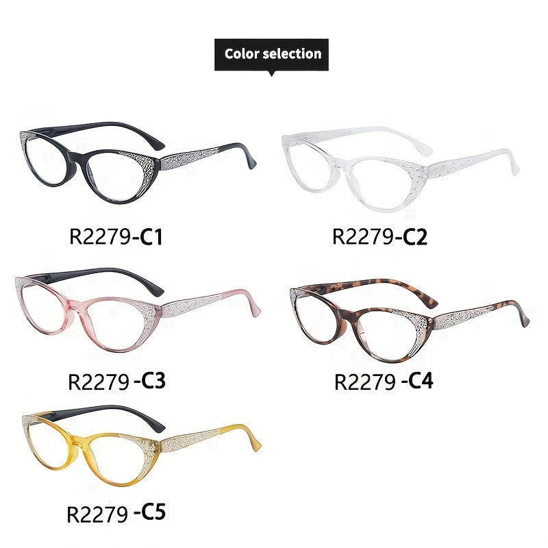 Cat Eye Reading Glasses for Women Men - Model 2279