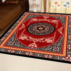 Vintage Red Non Slip Soft Faux Sheepskin Floor Mat