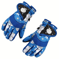 Winter Kids Waterproof Thick Warm Gloves for Outdoor Activities