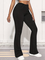High Rise Bell Bottom Jeans Women's Denim