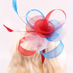 Feather American Flag Headwear for Horse Racing