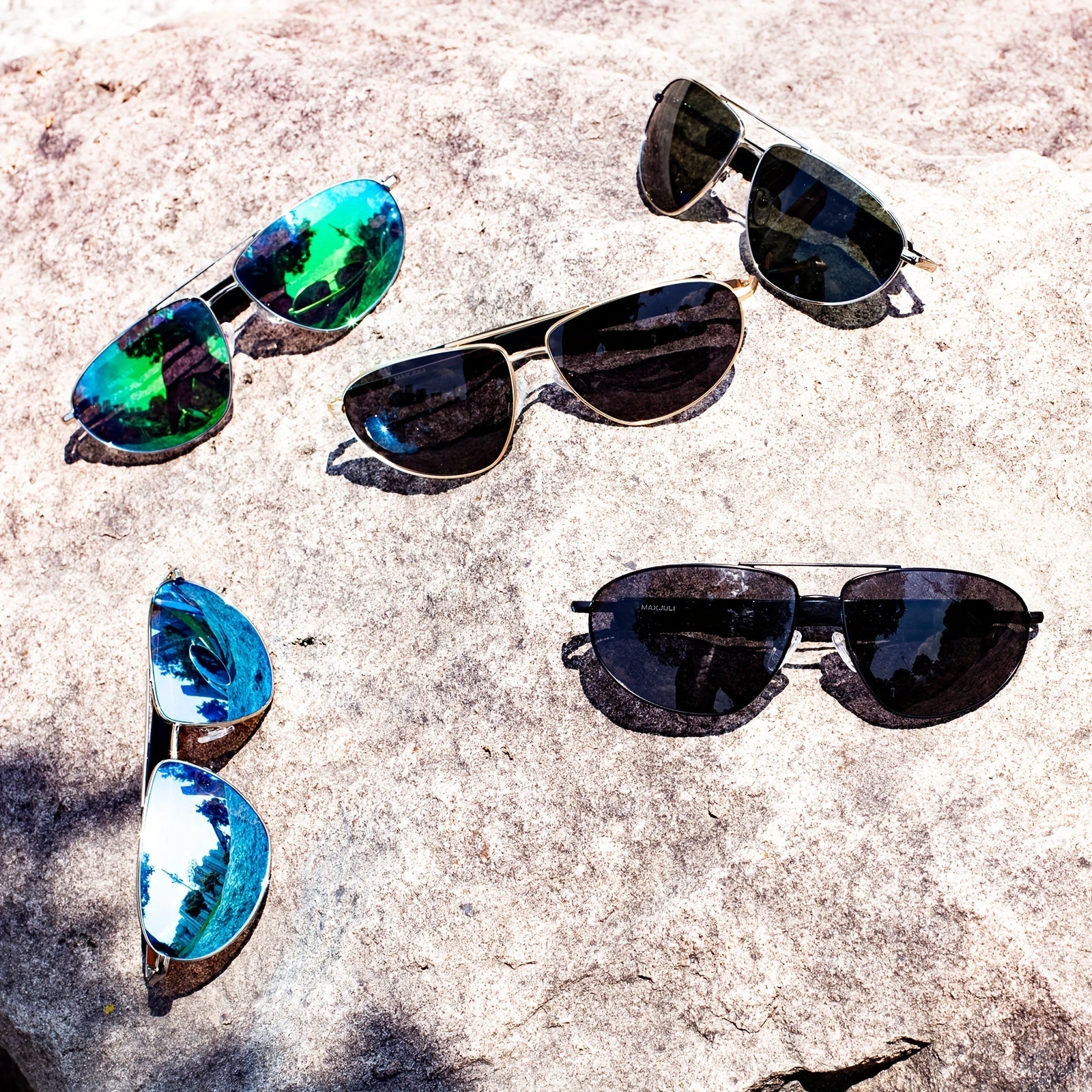Retro High Wear Resistant Polarized Sunglasses UV Protection