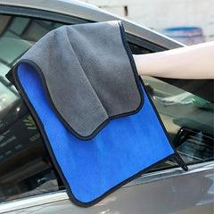 Thick Coral Fleece Towel Double-sided Car & Kitchen Cleaning Absorbent Rag
