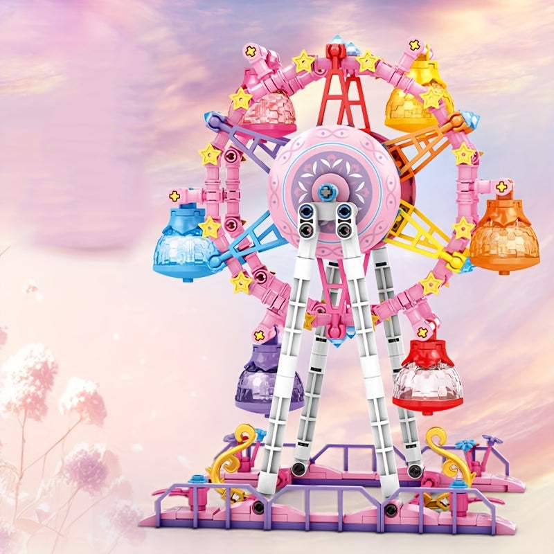 Dreamy Princess City Ferris Wheel Building Block Set