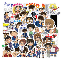 50pcs Conan Series Anime Graffiti Sticker Waterproof DIY Materials