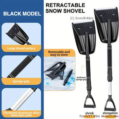 Retractable Snow Shovel Aluminium Alloy Snow Sand Mud Removal Tool