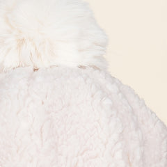 Winter Plush Hat with Fur Ball Knitted Warm Hat