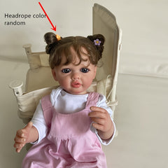 Adorable 21in Soft Silicone Vinyl Baby Doll Toy - Perfect Gift for Kids