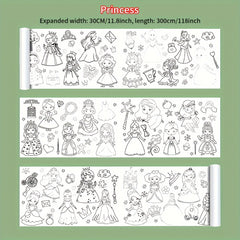 Creative Doodle & Painting Roll for Ages 3 Develop Creativity and Motor Skills