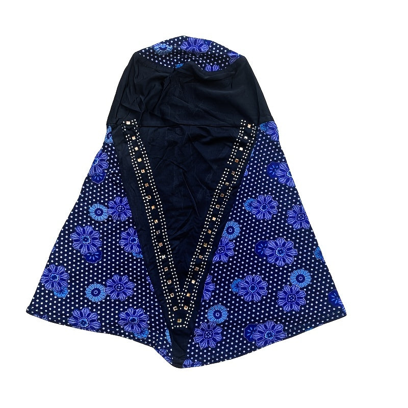 Children's Muslim Hat With Splicing Flower Cloth For Boys And Girls S Size