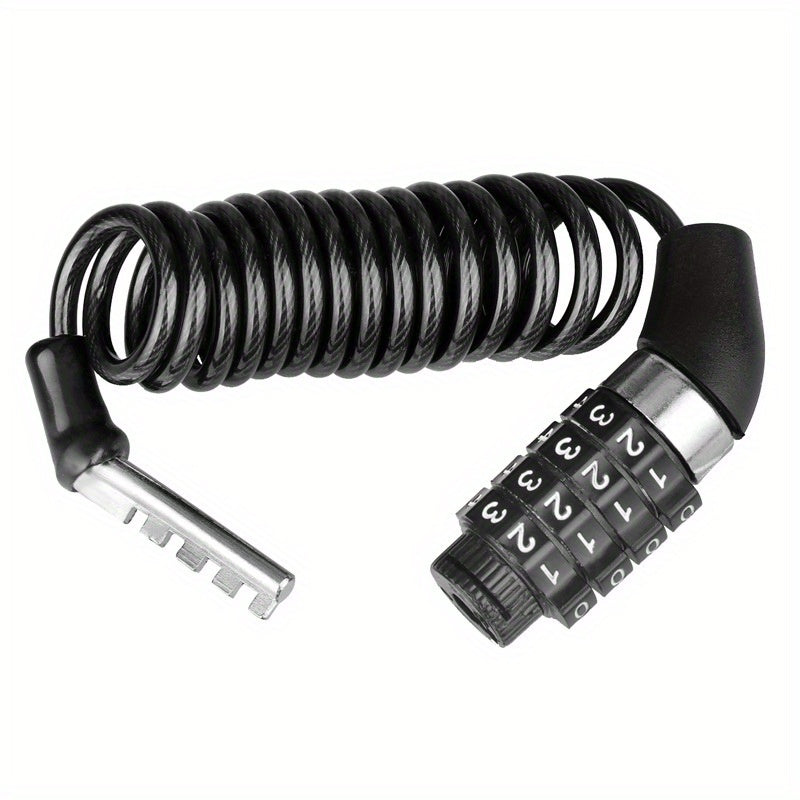 Portable Mini Bike Helmet Lock Extend Up 1.5m