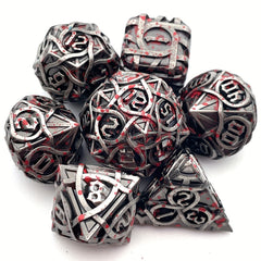 7pcs Solid Maze Metal Mini Dice Game Punishment Drinking Fun Dice