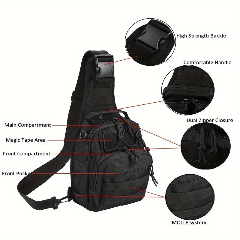 Outdoor Shoulder Bag Sling Backpack for Camping Hiking Travel