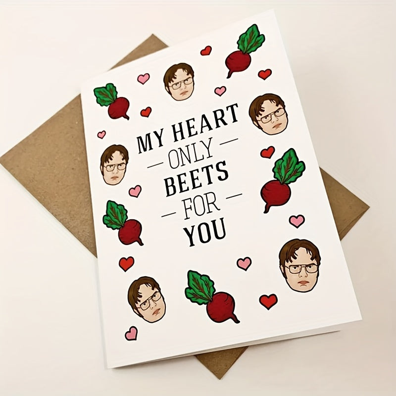 My Heart Beets For You Anniversary Card - Classic TV Show Greeting