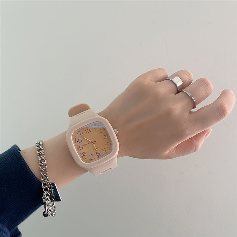 Square Waterproof Sporty Couple Electronic Watch