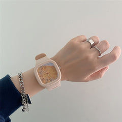 Minimalist Waterproof Square Couple Watch