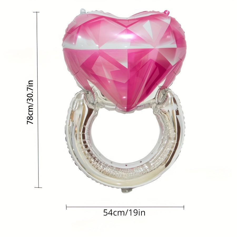 Pink Love Ring Balloon - Perfect for Confessions & Girlfriends