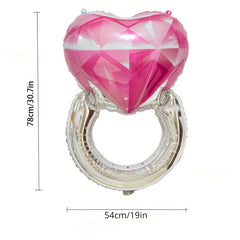 Pink Love Ring Balloon - Perfect for Confessions & Girlfriends