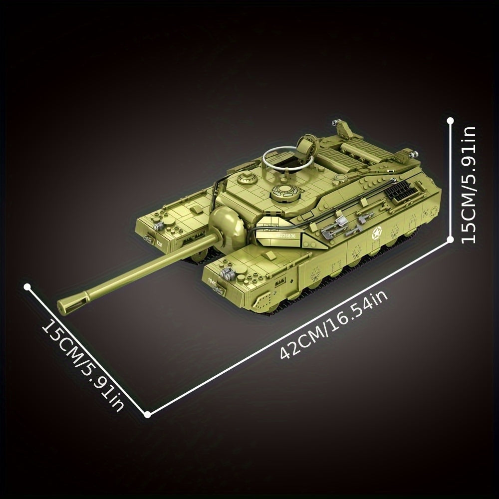 T28 Heavy Duty Tank Building Blocks Kit - Military World Series