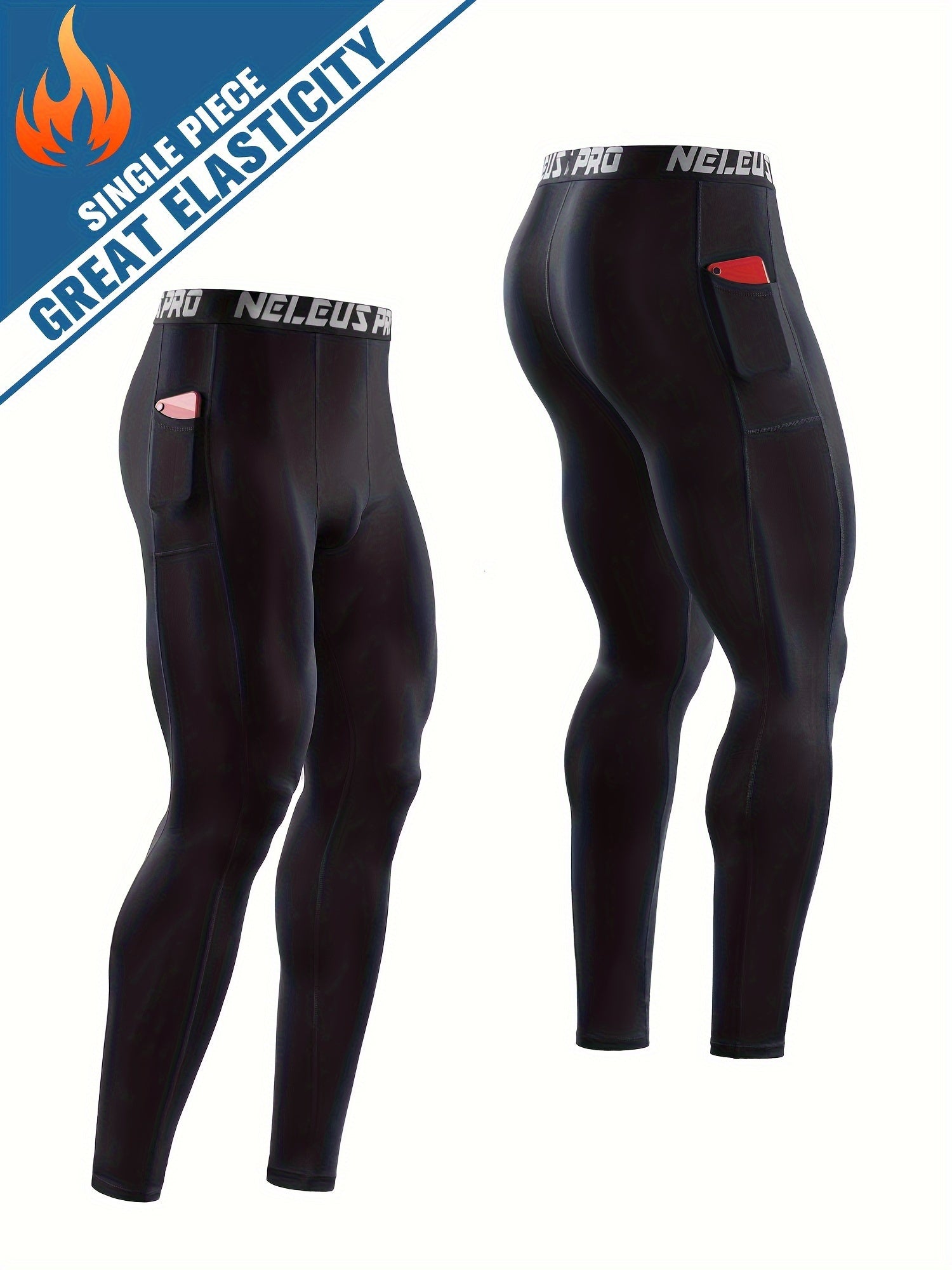 Men's Fitness Pants Quick Drying Sports Tights Basketball Running Leggings