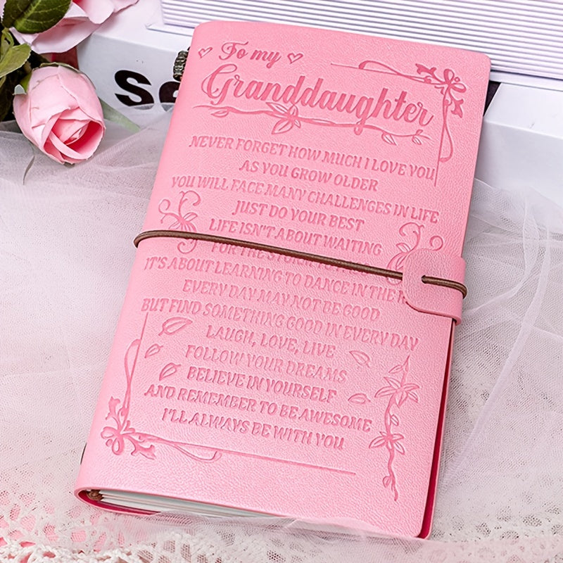 A6 Pink Granddaughter Diary Heart Pen Set