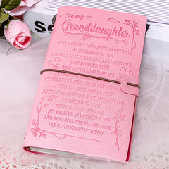 A6 Pink Granddaughter Diary Heart Pen Set