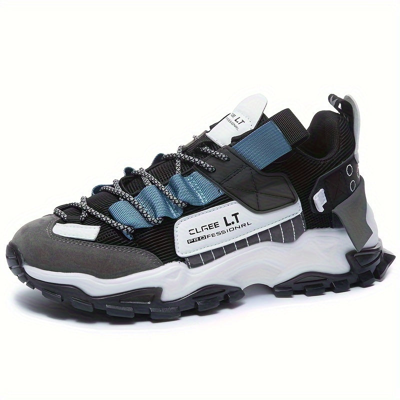 Men's Chunky Shoes Non Slip Lace Up Soft Sole Sneakers