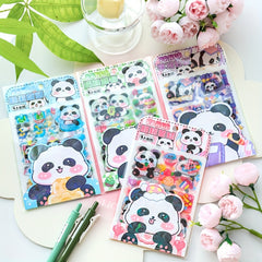 Panda PET Frosted Sticker Soft Panda Shape Pattern 10 16 Cm Waterproof Sticker