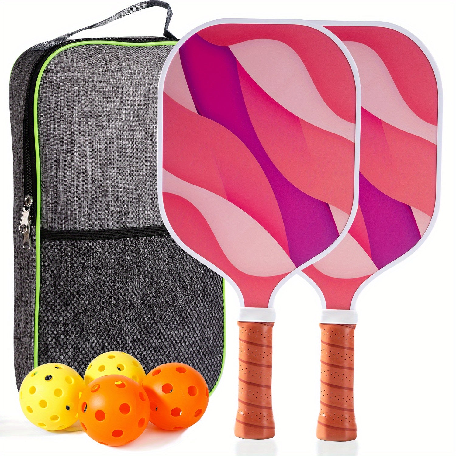 Shollar Graphite Fiberglass Pickleball Paddle Set