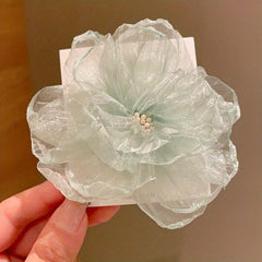 Mesh Flower Hair Clips Decorative Hair Accessories Gift For Girls